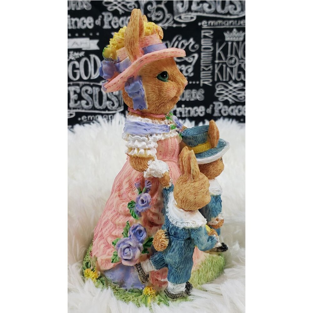Victorian Collection Hattie Hare Easter Bunny Figurine Decor - Picture 6 of 15